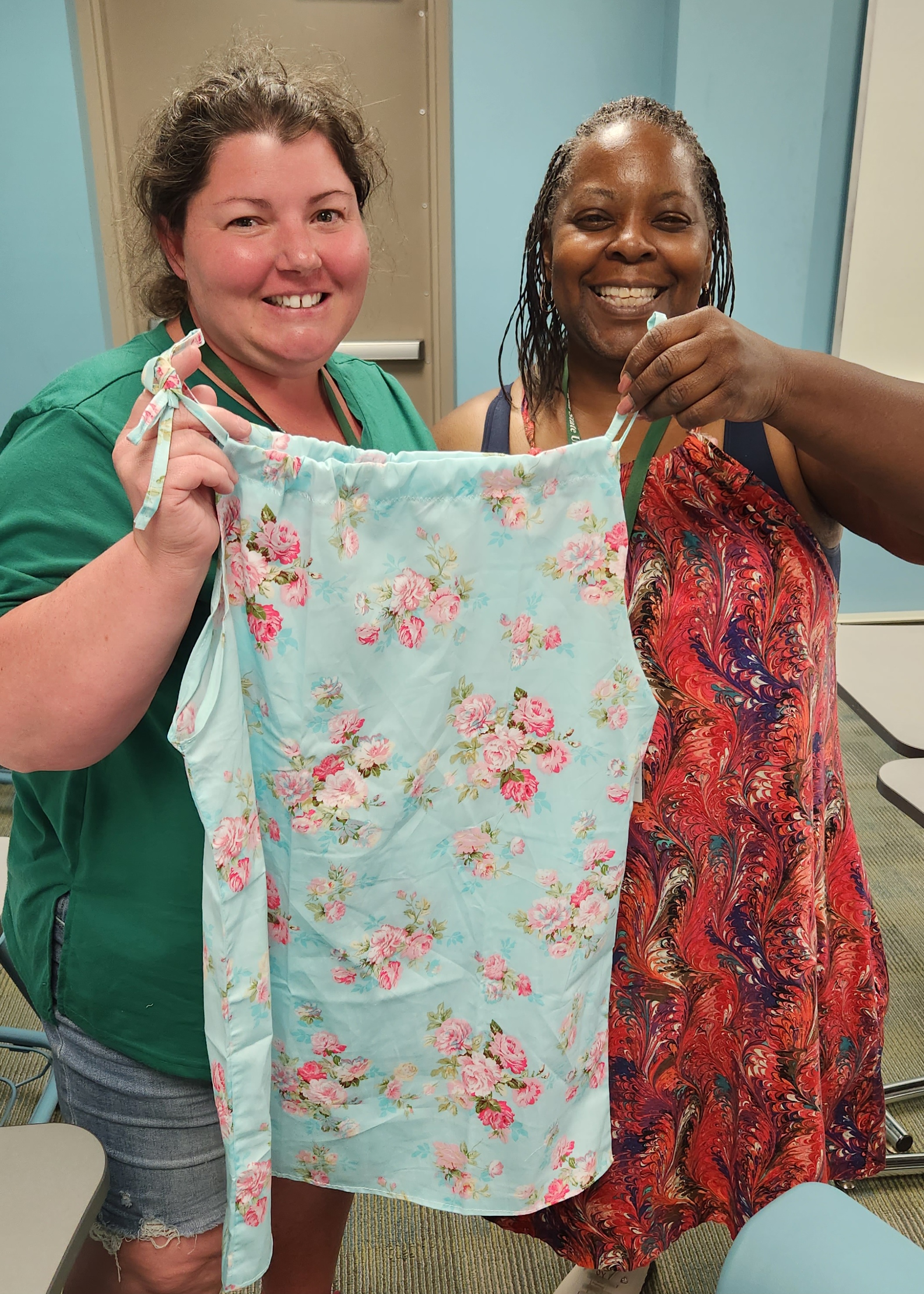 4-H program instructor posing with dress.